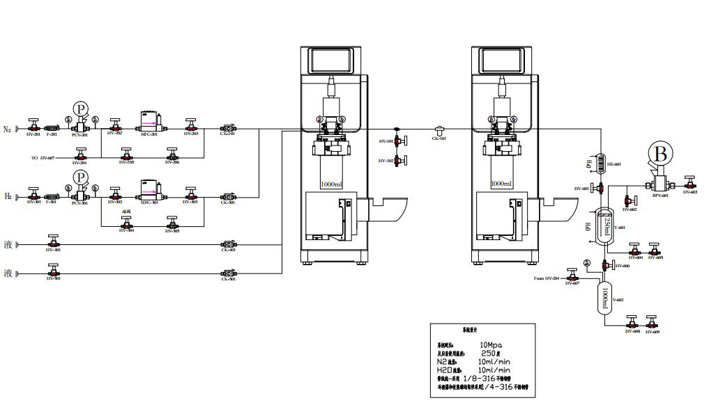 釜式连续反应系统(图1)